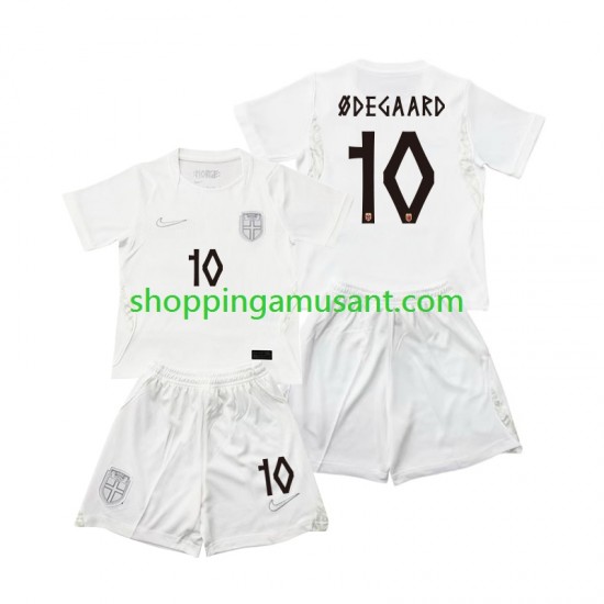 Maillot de Foot Norvège Martin Odegaard 10 Enfant Neutre Coupe du Monde 2026 Manche Courte