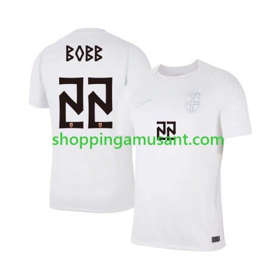 Maillot de Foot Norvège Oscar Bobb 22 Homme Neutre Coupe du Monde 2026 Manche Courte