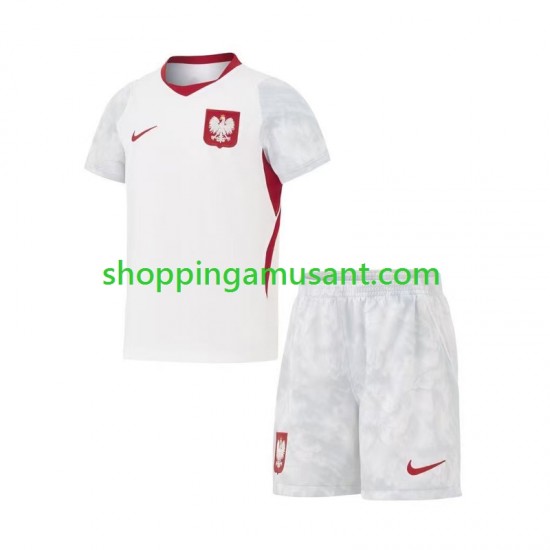 Maillot de Foot Pologne Enfant Domicile Coupe du Monde 2026 Manche Courte