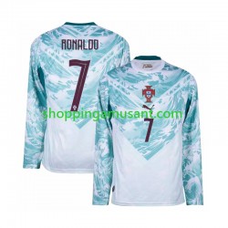 Maillot de Foot Portugal Cristiano Ronaldo 7 Homme Extérieur Coupe du Monde 2026 Manche Longue