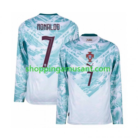 Maillot de Foot Portugal Cristiano Ronaldo 7 Homme Extérieur Coupe du Monde 2026 Manche Longue