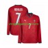 Maillot de Foot Portugal Cristiano Ronaldo 7 Homme Domicile Coupe du Monde 2026 Manche Longue