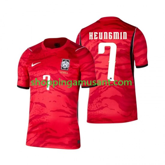 Maillot de Foot Corée du Sud Son Heung-min 7 Homme Domicile Coupe du Monde 2026 Manche Courte