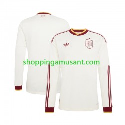 Maillot de Foot Espagne Homme Extérieur Coupe du Monde 2026 Manche Longue