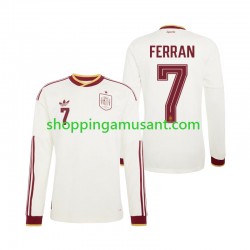 Maillot de Foot Espagne Ferran Torres 7 Homme Extérieur Coupe du Monde 2026 Manche Longue