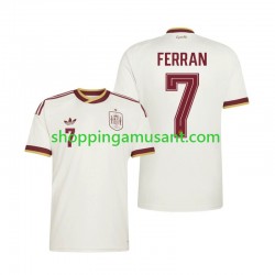 Maillot de Foot Espagne Ferran Torres 7 Homme Extérieur Coupe du Monde 2026 Manche Courte