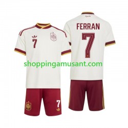 Maillot de Foot Espagne Ferran Torres 7 Enfant Extérieur Coupe du Monde 2026 Manche Courte