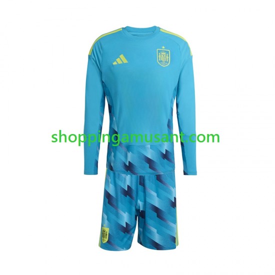 Maillot de Foot Espagne Gardien Enfant Domicile Coupe du Monde 2026 Manche Longue