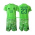 Maillot de Foot Espagne Unai Simon 23 6th Green color Gardien Enfant Coupe du Monde 2026 Manche Courte