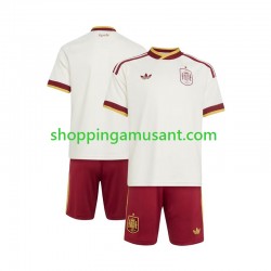 Maillot de Foot Espagne Enfant Extérieur Coupe du Monde 2026 Manche Courte
