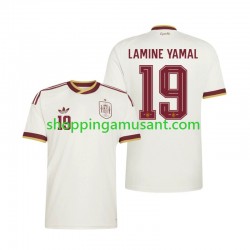Maillot de Foot Espagne Lamine Yamal 19 Homme Extérieur Coupe du Monde 2026 Manche Courte
