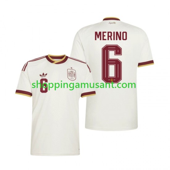 Maillot de Foot Espagne Mikel Merino 6 Homme Extérieur Coupe du Monde 2026 Manche Courte