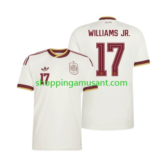 Maillot de Foot Espagne Nico Williams 17 Homme Extérieur Coupe du Monde 2026 Manche Courte