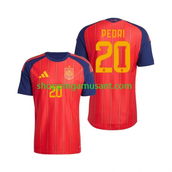 Maillot de Foot Espagne Pedri 20 Homme Domicile Coupe du Monde 2026 Manche Courte