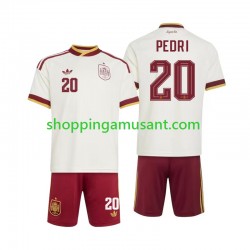 Maillot de Foot Espagne Pedri 20 Enfant Extérieur Coupe du Monde 2026 Manche Courte