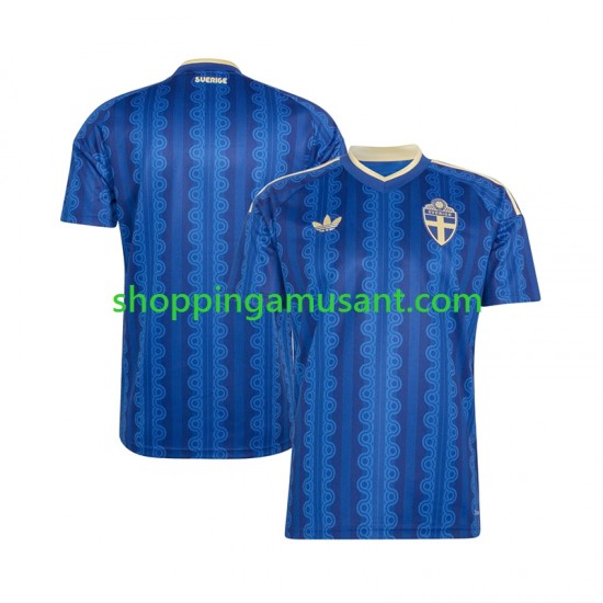 Maillot de Foot Suède Homme Extérieur Coupe du Monde 2026 Manche Courte