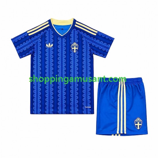 Maillot de Foot Suède Enfant Extérieur Coupe du Monde 2026 Manche Courte