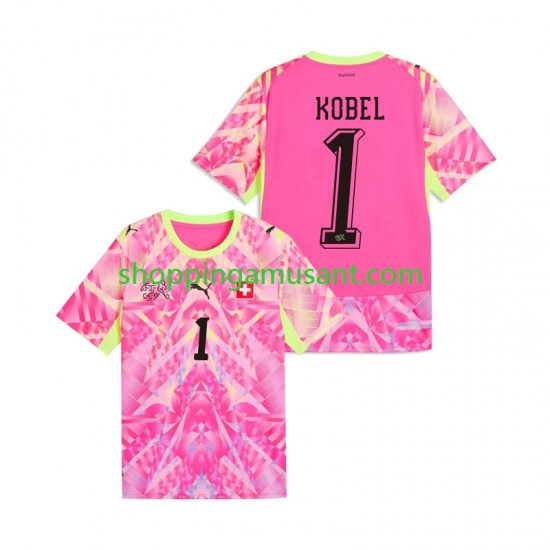 Maillot de Foot Suisse Gregor Kobel 1 Gardien Homme Extérieur Coupe du Monde 2026 Manche Courte