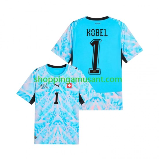 Maillot de Foot Suisse Gregor Kobel 1 Gardien Homme Domicile Coupe du Monde 2026 Manche Courte