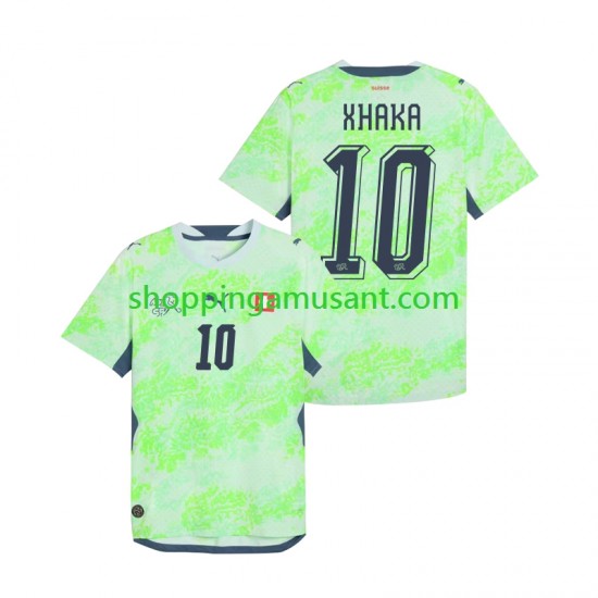 Maillot de Foot Suisse Granit Xhaka 10 Homme Extérieur Coupe du Monde 2026 Manche Courte