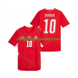 Maillot de Foot Suisse Granit Xhaka 10 Homme Domicile Coupe du Monde 2026 Manche Courte