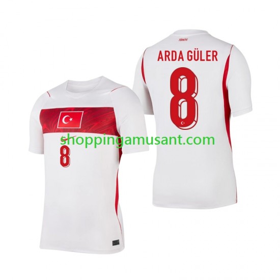 Maillot de Foot Turquie Arda Guler 8 Homme Extérieur Coupe du Monde 2026 Manche Courte