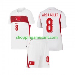 Maillot de Foot Turquie Arda Guler 8 Enfant Extérieur Coupe du Monde 2026 Manche Courte