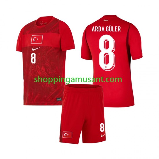 Maillot de Foot Turquie Arda Guler 8 Enfant Domicile Coupe du Monde 2026 Manche Courte