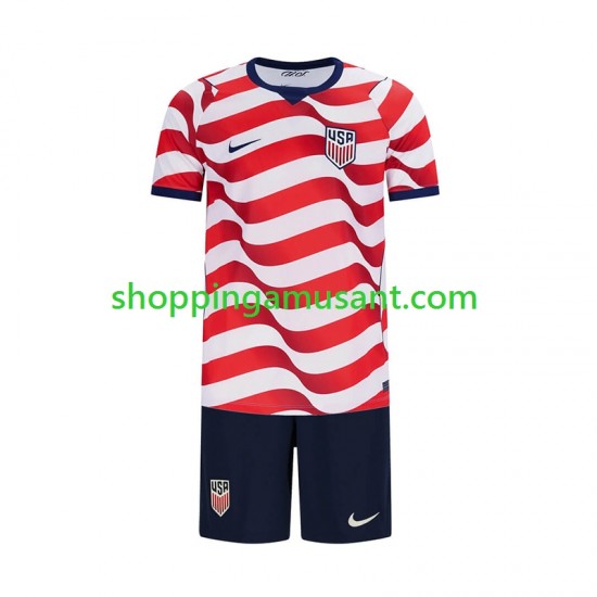 Maillot de Foot États-Unis Enfant Domicile Coupe du Monde 2026 Manche Courte