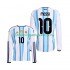 Maillot de Foot Argentine Lionel Messi 10 Homme Domicile Coupe du Monde 2026 Manche Longue