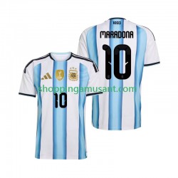 Maillot de Foot Argentine Maradona 10 Homme Domicile Coupe du Monde 2026 Manche Courte