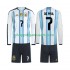 Maillot de Foot Argentine Rodrigo De Paul 7 Enfant Domicile Coupe du Monde 2026 Manche Longue