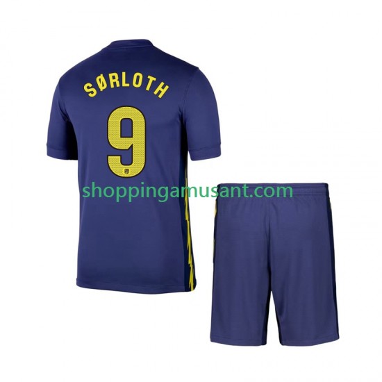 Maillot de Foot Atlético Madrid Alexander Sorloth 9 Enfant Extérieur 2025-2026 Manche Courte