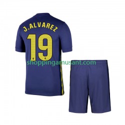 Maillot de Foot Atlético Madrid Julian Alvarez 19 Enfant Extérieur 2025-2026 Manche Courte