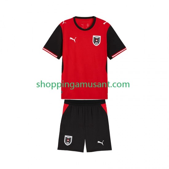 Maillot de Foot Autriche Enfant Domicile Coupe du Monde 2026 Manche Courte