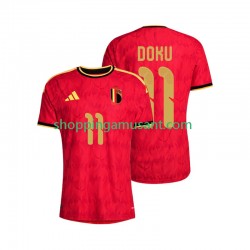 Maillot de Foot Belgique Jeremy Doku 11 Homme Domicile Coupe du Monde 2026 Manche Courte