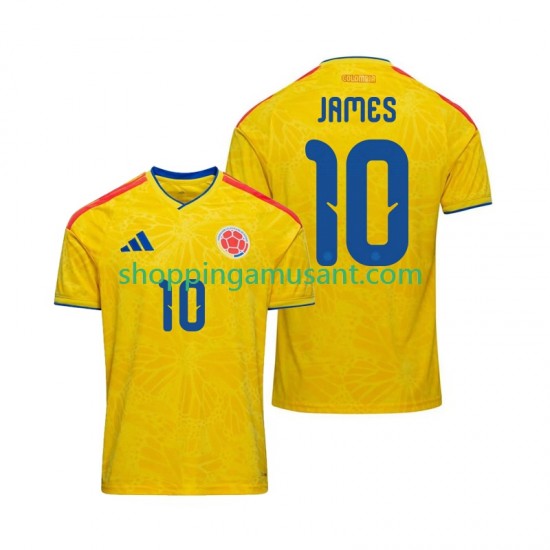 Maillot de Foot Colombie James Rodriguez 10 Homme Domicile Coupe du Monde 2026 Manche Courte