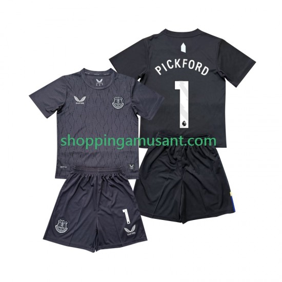 Maillot de Foot Everton Pickford 1 Gardien Enfant Extérieur 2025-2026 Manche Courte
