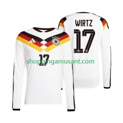Maillot de Foot Allemagne Florian Wirtz 17 Homme Domicile Coupe du Monde 2026 Manche Longue