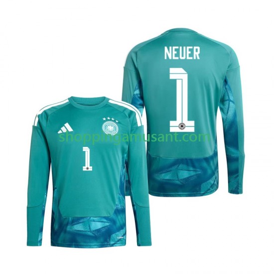 Maillot de Foot Allemagne Manuel Neuer 1 Gardien Homme Domicile Coupe du Monde 2026 Manche Longue