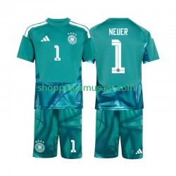 Maillot de Foot Allemagne Manuel Neuer 1 Gardien Enfant Domicile Coupe du Monde 2026 Manche Courte