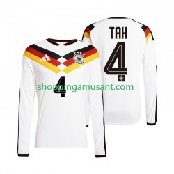 Maillot de Foot Allemagne Jonathan Tah 4 Homme Domicile Coupe du Monde 2026 Manche Longue