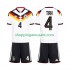 Maillot de Foot Allemagne Jonathan Tah 4 Enfant Domicile Coupe du Monde 2026 Manche Courte