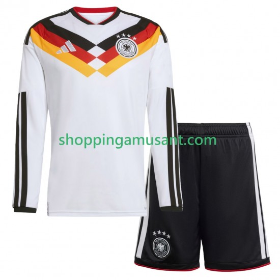 Maillot de Foot Allemagne Enfant Domicile Coupe du Monde 2026 Manche Longue