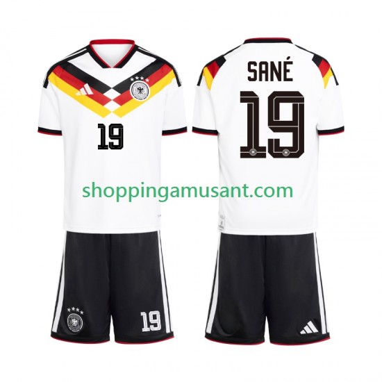 Maillot de Foot Allemagne Leroy Sane 19 Enfant Domicile Coupe du Monde 2026 Manche Courte