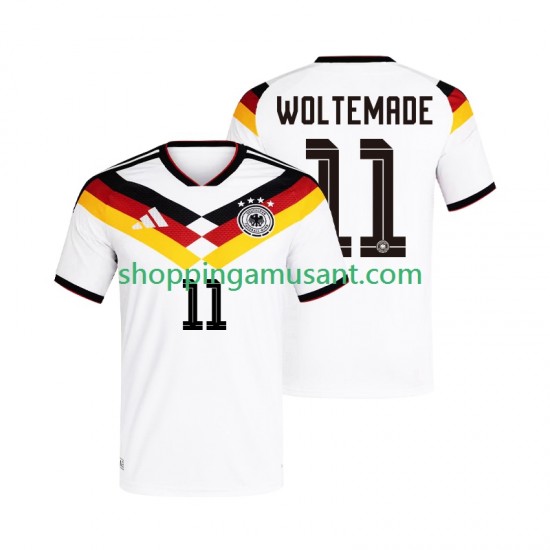 Maillot de Foot Allemagne Woltemade 11 Homme Domicile Coupe du Monde 2026 Manche Courte