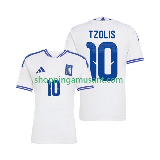 Maillot de Foot Grèce Christos Tzolis 10 Homme Domicile 2026 Manche Courte