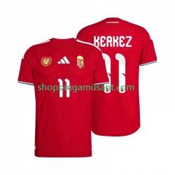 Maillot de Foot Hongrie Kerkez 11 Homme Domicile Coupe du Monde 2026 Manche Courte