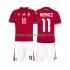 Maillot de Foot Hongrie Kerkez 11 Enfant Domicile Coupe du Monde 2026 Manche Courte