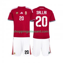 Maillot de Foot Hongrie Sallai 20 Enfant Domicile Coupe du Monde 2026 Manche Courte